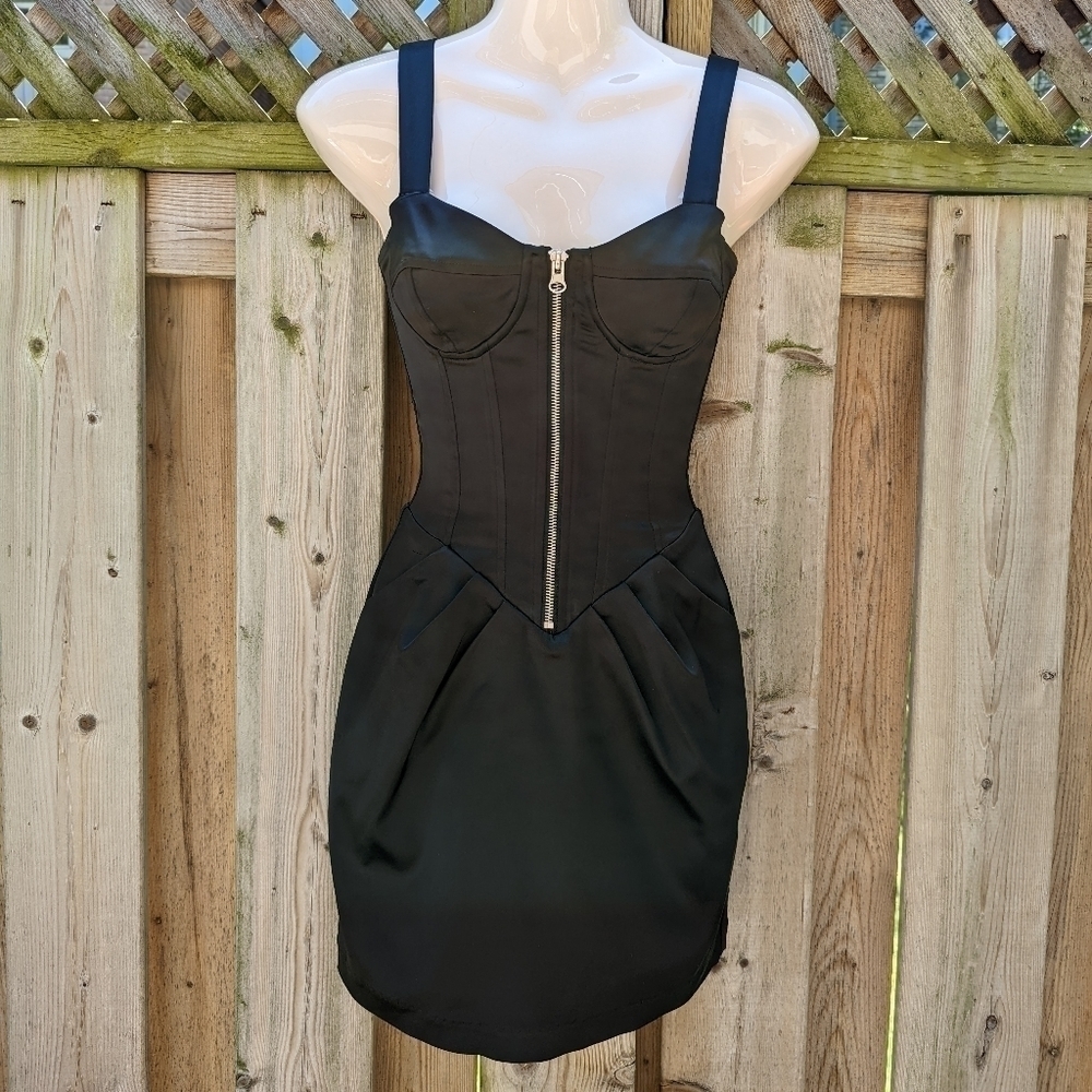 BETSEY JOHNSON black Mini dress 0 xs - Picture 4 of 10